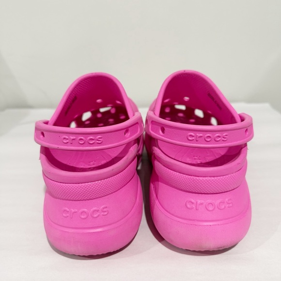 CROCS Classic Crush Clog Pink Platform Size 7 - Picture 6 of 16